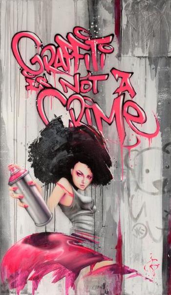Graffiti is not a crime by 
																	 Kalouf