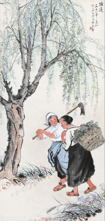 Two Women by 
																	 Zhu Jiahua