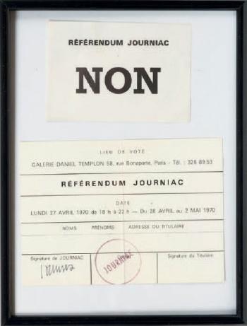 Référendum JOURNIAC du 27 avril 1970 by 
																	Michel Journiac