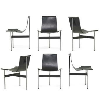 Six T-chairs USA by 
																			William Katavolos