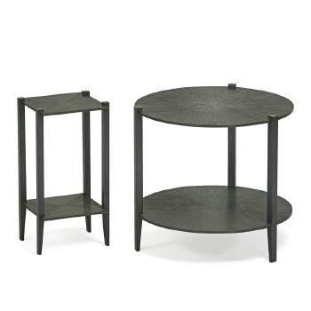 Hakone Small Side Table and Shinjuko Occasional Table by 
																			 Tuell and Reynolds