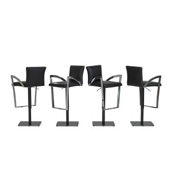 Set of Four Adjustable Barstools by 
																			 Elite Manufacturing Corp.