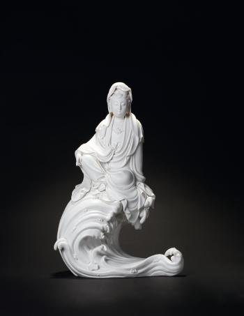 A Dehua sculpture by 
																	 Yan Jiangfeng