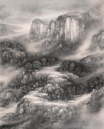 Mountainal scenery by 
																	 Xu Changjiang