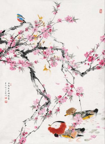 Madarin Ducks by 
																	 Zhou Wusheng