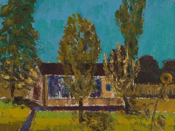 House with Trees in a Garden, Austria by 
																			Georg Rendl