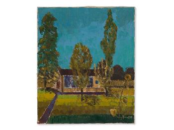 House with Trees in a Garden, Austria by 
																			Georg Rendl