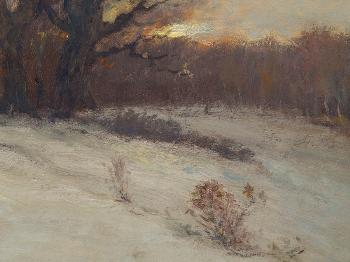Winter evening by 
																			Andor Zullich von Zullborn