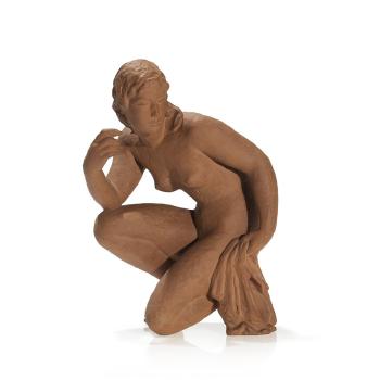 Kneeling female nude by 
																			Dorothea Danksin-Schievelbein