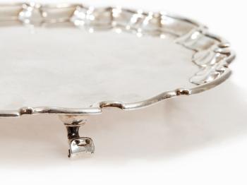 George II Silver Salver by 
																			 James Dixon & Sons