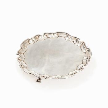 George II Silver Salver by 
																			 James Dixon & Sons