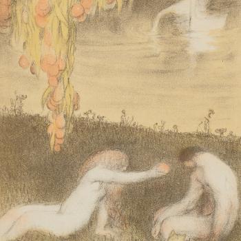 Adam & Eve by 
																			Abel Pann