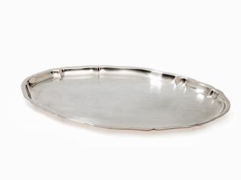 Offering Tray with Curved Edge by 
																			 Hans Knabel Esslingen