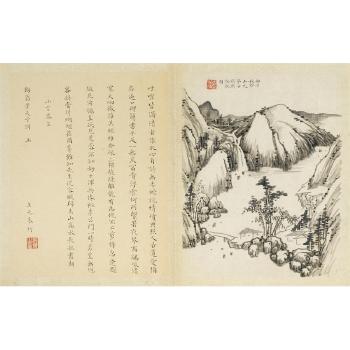 Two Landscapes by 
																			 Zhu Qi