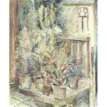 Potted plants in an interior by 
																	Basil Jonzen