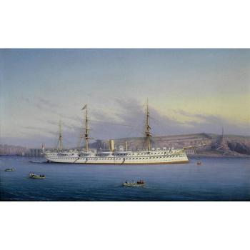 HMS Serapis in Malta by 
																	Nicola F Crescimanno