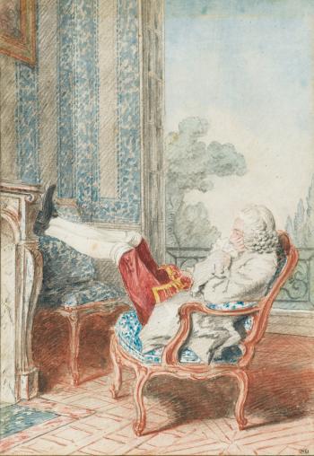 Monsieur de Mornay, gouverneur de Saint Cloud by 
																	Louis Carrogis Carmontelle