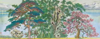 Pine, Bamboo and Plum Blossoms by 
																	 Zhu Danian