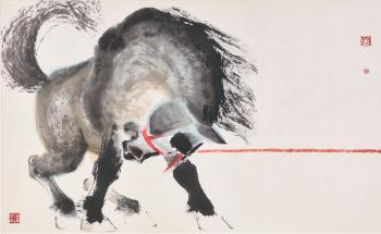 Stubborn Horse by 
																	 Zeng Shanqing