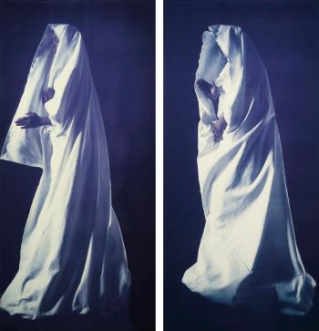 Untitled (White Robe I and II) by 
																	 Ulay