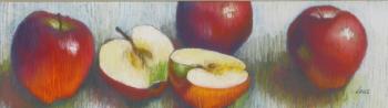 Two Apple Halves by 
																	Barbara Gelderman Hails