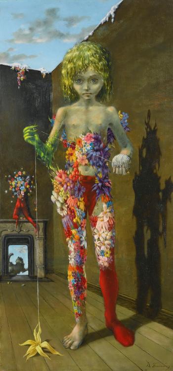 The magic flower game by 
																	Dorothea Tanning