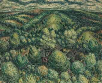 Landscape with Field by 
																	Edward Middleton Manigault
