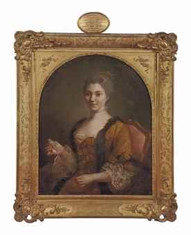 Portrait d'Anne-Marie Françoise Leroux d'Esneval (née en 1741) by 
																	Jean Martial Fredou