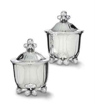 A pair of wine coolers by 
																	 Georg Jensen