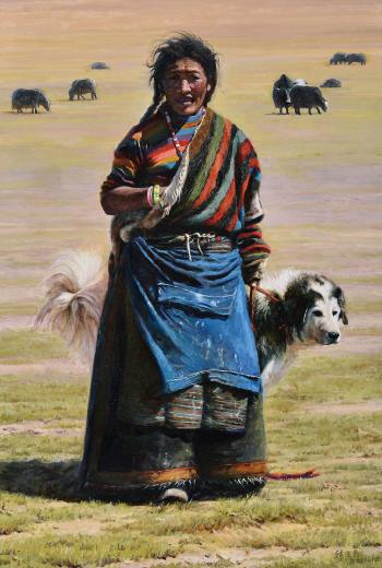 Shepherd and Dog by 
																	 Han Yuchen