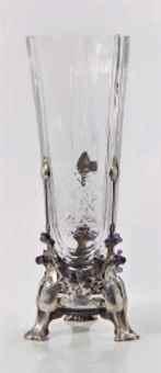 A rare monumental art nouveau vase, 1902 by 
																	Jules Auguste Habert-Dys
