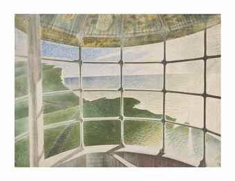 Beachy Head Lighthouse (Belle Tout) by 
																	Eric Ravilious