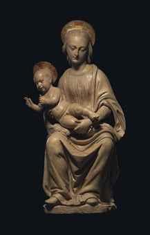 The Virgin and Child Enthorned by 
																	 Agnolo di Polo