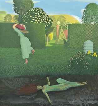 The River Bank (Ophelia) by 
																	David Inshaw