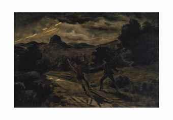 Untitled (The Duel) by 
																	Louis M Eilshemius