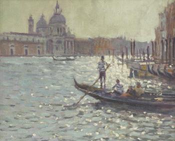 Evening Sun, Grand Canal, Venice by 
																			Laurence Dingley