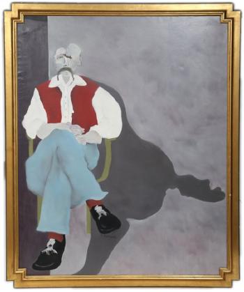 Seated Man by 
																			Robert Louis Nicoidski