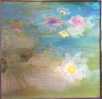 Abstract Waterlilies by 
																	Florence Hasenflug