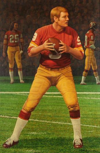 Portrait of Sonny Jurgensen by 
																			Orlando Lagman