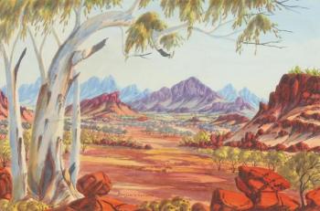 Australian landscape by 
																			Benjamin Landara