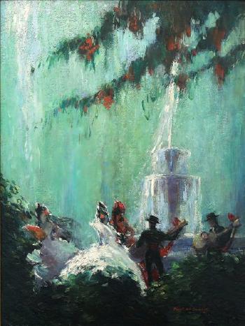 Dancer by the Fountain by 
																			Robert Lee Eskridge