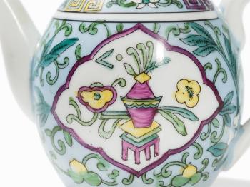 Porcelain Pot with Floral Decor by 
																			 Pervomaysky Porcelain Factory