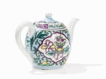 Porcelain Pot with Floral Decor by 
																			 Pervomaysky Porcelain Factory