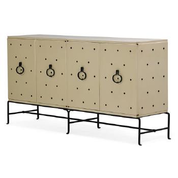 Studded cabinet by 
																			Tommi Parzinger