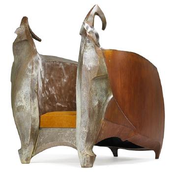 Sculptural chair by 
																			Sean Calyer