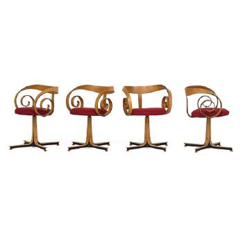 Four Sultana armchairs by 
																	George C Mulhauser