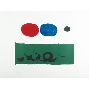 Green Foreground by 
																			Adolph Gottlieb