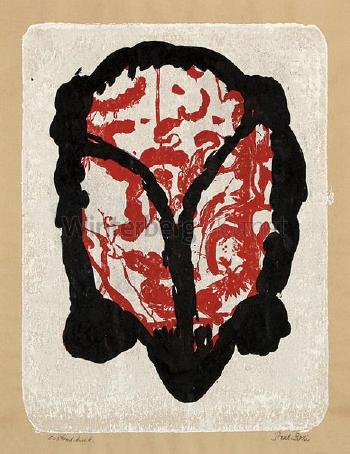 Abstrakter Kopf rot-schwarz by 
																	Paul Roxi