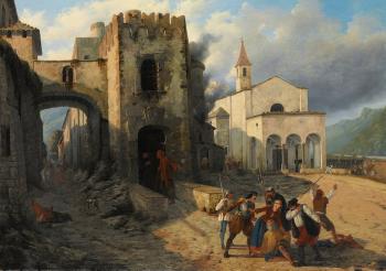 Historische Szene by 
																	Ercole Calvi
