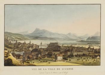 Vue de la Ville de Lucerne by 
																	Caspar Wyss